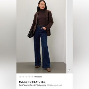 Majestic filatures GREY turtleneck